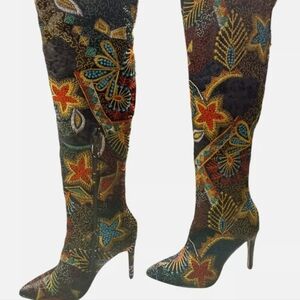 Fashion Nova Multi Colored Stiletto: 8.5 NEVER Letting Go Heeled/Helcie